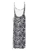 The Attico Zebra Print Mini Dress