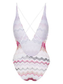 Missoni Beachwear Pre Deep Neckline Swimsuit