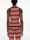 Missoni Zigzag Pattern Sleeveless Top