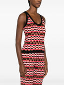 Missoni Zigzag Pattern Sleeveless Top