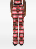 Missoni Zigzag Pattern Pantaloni svasati