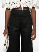 Ermanno Scervino Linen Wide Leg Trousers