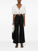 Ermanno Scervino Linen Wide Leg Trousers