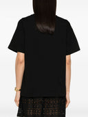 Ermanno Firenze Lace Trim Crewneck T Shirt