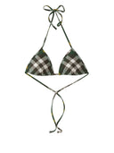 Burberry Checked Triangle Bikini Top