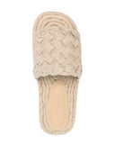 Bottega Veneta Jack Rafia Flat Sandals
