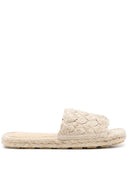 Bottega Veneta Jack Rafia Flat Sandals