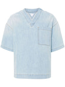 Bottega Veneta Denim Cotton Blouse