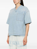 Bottega Veneta Denim Cotton Blouse