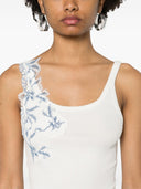 Ermanno Firenze Embroidered Tank Top