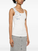 Ermanno Firenze Embroidered Tank Top