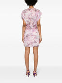 Iro Floral Print Silk Short Dress