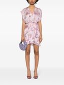 Iro Floral Print Silk Short Dress