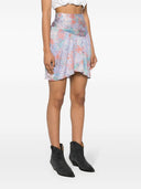 Iro Floral Print Silk Mini Skirt