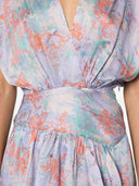 Vestido corto de seda con estampado floral IRO