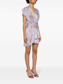 Vestido corto de seda con estampado floral IRO