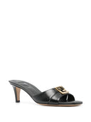 Fendi Fendi F Fold Leather Mules