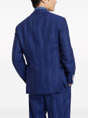 Brunello Cucinelli Linen Pinstriped Blazer Jacket