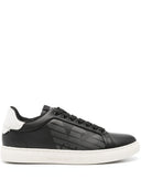 E 'clat logo lederen sneakers
