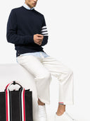 Thom Browne 4 Bar Cotton Crewneck Sweatshirt