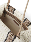 Brunello Cucinelli Cotton Raffia Handtas