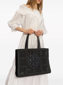 Tory Burch Ella Crochet Large Tote Bag
