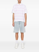 Stone Island Striped Cotton Polo Shirt