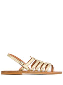 K Jacques St Tropez Homere Leather Flat Sandals