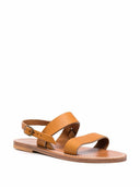 K Jacques St Tropez Barigoule Leather Flat Sandals