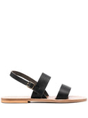 K Jacques St Tropez Barigoule Leather Flat Sandals