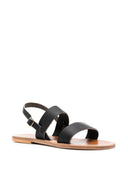 K Jacques St Tropez Barigoule Leather Flat Sandals