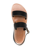 K Jacques St Tropez Barigoule Leather Flat Sandals