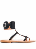 K Jacques St Tropez Caravelle Leather Flat Sandals