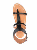 K Jacques St Tropez Caravelle Leather Flat Sandals