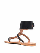 K Jacques St Tropez Caravelle Leather Flat Sandals