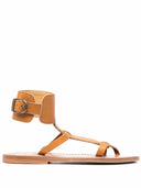 K Jacques St Tropez Caravelle lederen platte sandalen