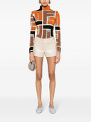 Fendi Printed High Neck Top