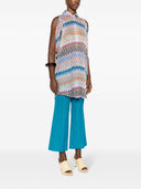 Missoni Beachwear en zigzag camisa de gran tamaño