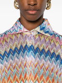 Missoni Beachwear en zigzag camisa de gran tamaño