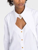 Vivienne Westwood Cut Out Heart Cotton Shirt