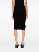 Vivienne Westwood Logo Wool Midi Pencil Skirt