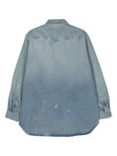 Camicia di cotone in denim dell'acne studi