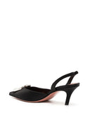 Amina Muaddi Camelia Sling 60 Satin Pumps