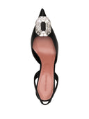 Amina Muaddi Camelia Sling 60 Satin Pumps