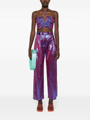 Forte Forte Wide Leg Lurex Taffetas Trousers