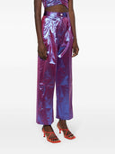 Forte Forte Wide Leg Lurex Taffetas Trousers