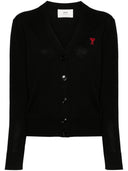 Ami Paris Ami De Coeur Wool Cardigan