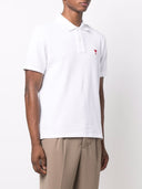 Ami Paris Ami De Coeur Organic Cotton Polo Shirt