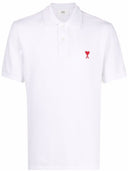 Ami Paris Ami De Coeur Organic Cotton Polo Shirt
