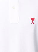 Ami Paris Ami De Coeur Organic Cotton Polo Shirt